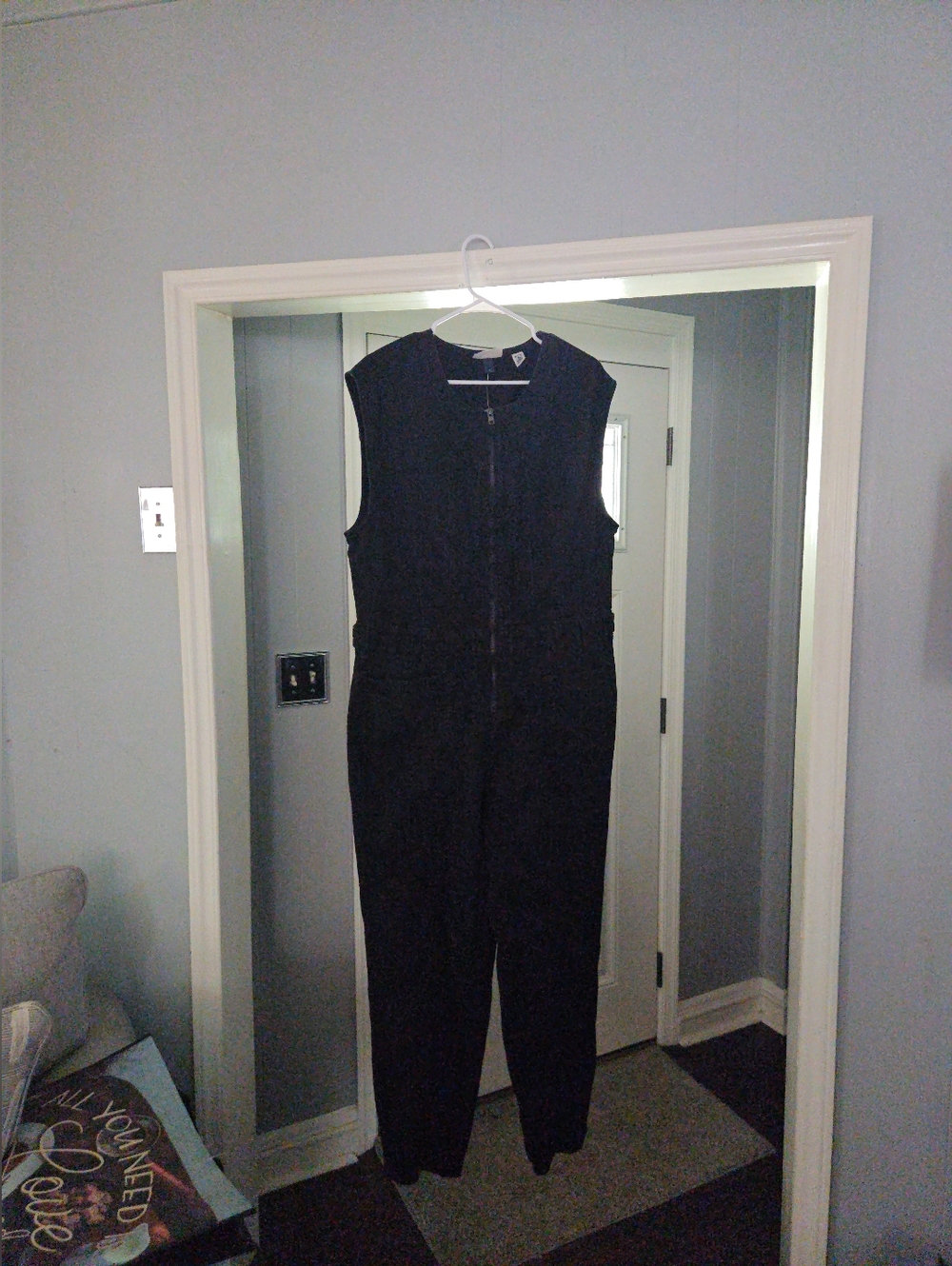 Women Bkack Denim Jumpsuit